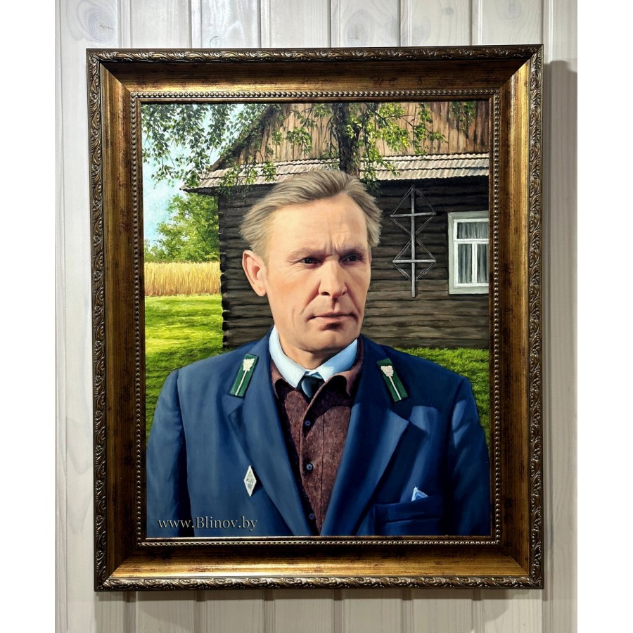 Мужской портрет по старой фотографии